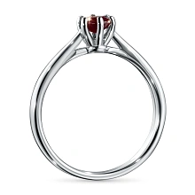 Кольцо из серебра с рубином