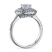 Кольцо из белого золота (изготовление) с бриллиантом