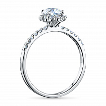 Кольцо из белого золота c бриллиантами