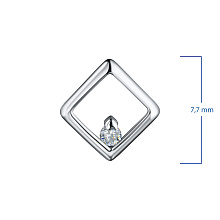 Подвеска из серебра (изготовление) с бриллиантом