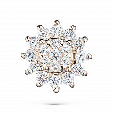 Подвеска из красного золота с бриллиантами (изготовление)