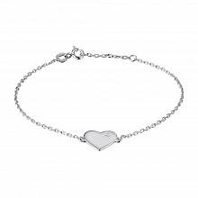 Браслет из серебра с бриллиантом (изготовление)