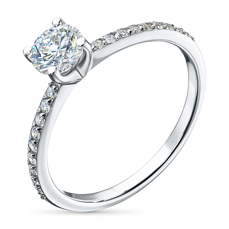 Кольцо из белого золота