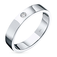 Кольцо из белого золота с бриллиантом (изготовление)