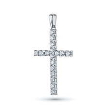 Подвеска из белого золота (изготовление) с бриллиантом