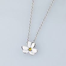 Колье из серебра (изготовление) с бриллиантом