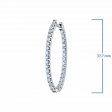 Серьги из белого золота с бриллиантами (изготовление)