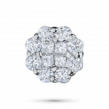 Подвеска из белого золота с бриллиантами (изготовление)