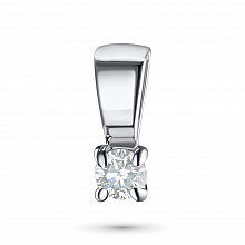 Подвеска из белого золота с бриллиантом (изготовление)