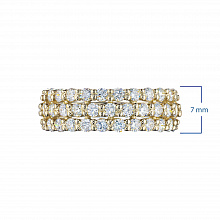 Кольцо из желтого золота с бриллиантами (изготовление)