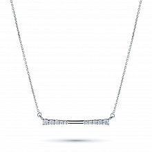 Колье из белого золота с бриллиантами (изготовление)