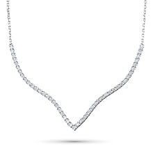 Колье из белого золота c бриллиантами