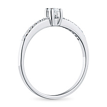 Кольцо из белого золота с бриллиантами (изготовление)