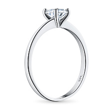 Помолвочное кольцо из белого золота с бриллиантом