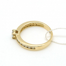 Кольцо из желтого золота с бриллиантами (изготовление)