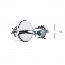Пусеты из белого золота (изготовление) с бриллиантами