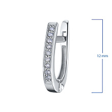 Серьги из белого золота с бриллиантами (изготовление)