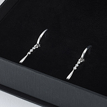 Серьги из белого золота с бриллиантами (изготовление)