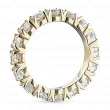 Кольцо из желтого золота с бриллиантами (изготовление)