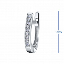 Серьги из белого золота с бриллиантами (изготовление)