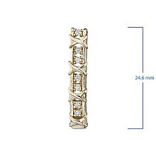Подвеска из желтого золота (изготовление) с бриллиантами