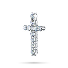 Подвеска из белого золота (изготовление) с бриллиантом