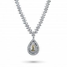 Колье из белого золота с бриллиантами (изготовление)