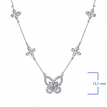 Колье из белого золота с бриллиантами (изготовление)