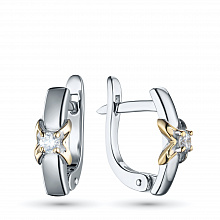 Серьги из красного золота с бриллиантами (изготовление)