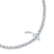 Колье из белого золота с бриллиантами (изготовление)