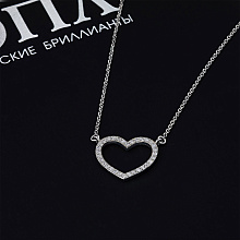 Колье из белого золота с бриллиантами (изготовление)