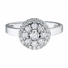 Кольцо из белого золота с бриллиантами (изготовление)