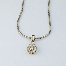 Подвеска из желтого золота с бриллиантами (изготовление)