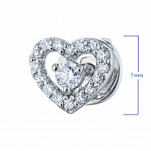 Пусеты из белого золота с бриллиантами (изготовление)