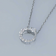 Подвеска из белого золота (изготовление) с бриллиантами