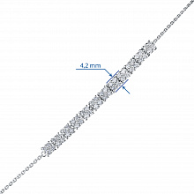 Браслет из белого золота с бриллиантами (изготовление)