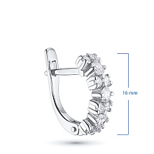 Серьги из белого золота с бриллиантами (изготовление)