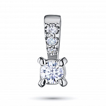 Подвеска из белого золота с бриллиантами (изготовление)