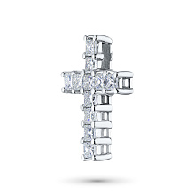 Подвеска из белого золота с бриллиантами (изготовление)