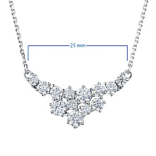 Колье из белого золота с бриллиантами (изготовление)