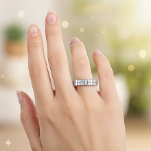 Кольцо из серебра c бриллиантами