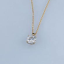 Подвеска из комбинированного золота с бриллиантами (изготовление)