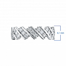 Кольцо из белого золота с бриллиантами (изготовление)