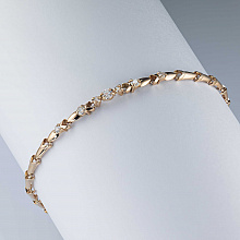 Браслет из красного золота с бриллиантами (изготовление)