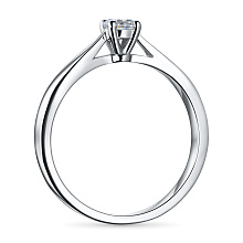 Кольцо из серебра с бриллиантом