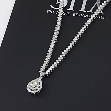 Колье из белого золота с бриллиантами (изготовление)