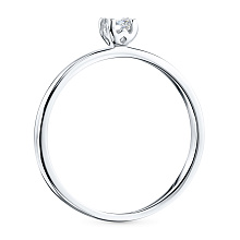 Кольцо из белого золота с бриллиантом (изготовление)