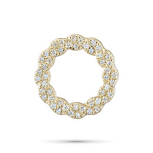 Подвеска из желтого золота c бриллиантами