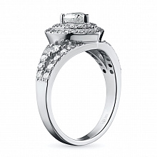 Кольцо из белого золота с бриллиантами (изготовление)