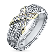 Классическое кольцо из белого золота с бриллиантами (изготовление)